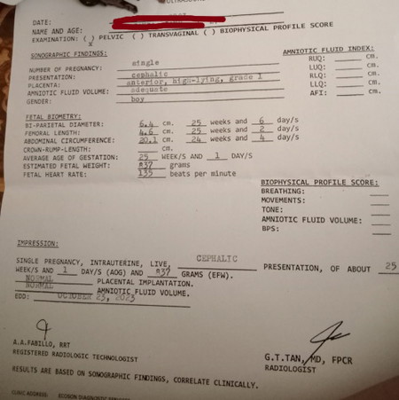 Ano po masasabi nyo sa ultrasound ko mga ma'am .