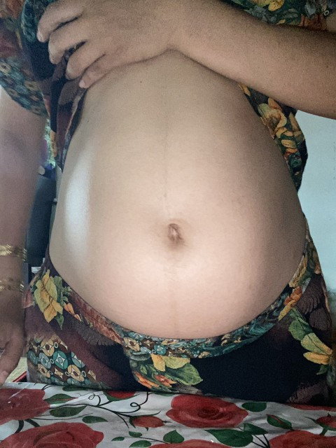 19w. Các mom đoán vui bụng thế này bé trai hay gái ạ😇