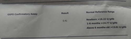 Magtatanong lang po kung positive o negative ang 14.77 nung 4months ko po sya nag confiramatory test