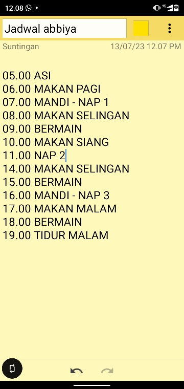 Jadwal anak
