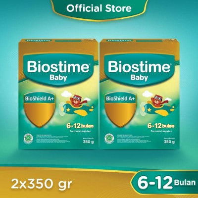 jual biostime 6 - 12 blan 350 gram exp mei 24 bayi nya ud gak mau minum sufor sisa 2 kotak 55 rb aja