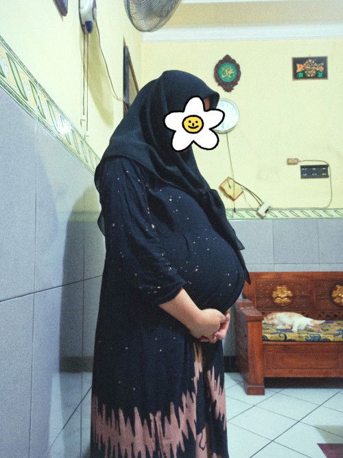 minta doa semoga segera dikasih kontraksi asli & lahiran