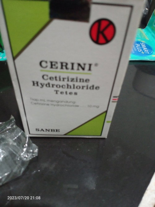 muntah setelah diberi cetirizine drop