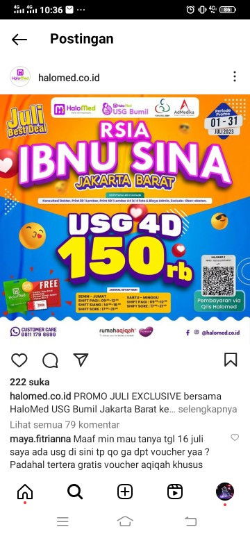 USG 4D murah Jakarta barat