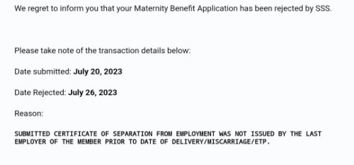 SSS MATERNITY BENEFIT