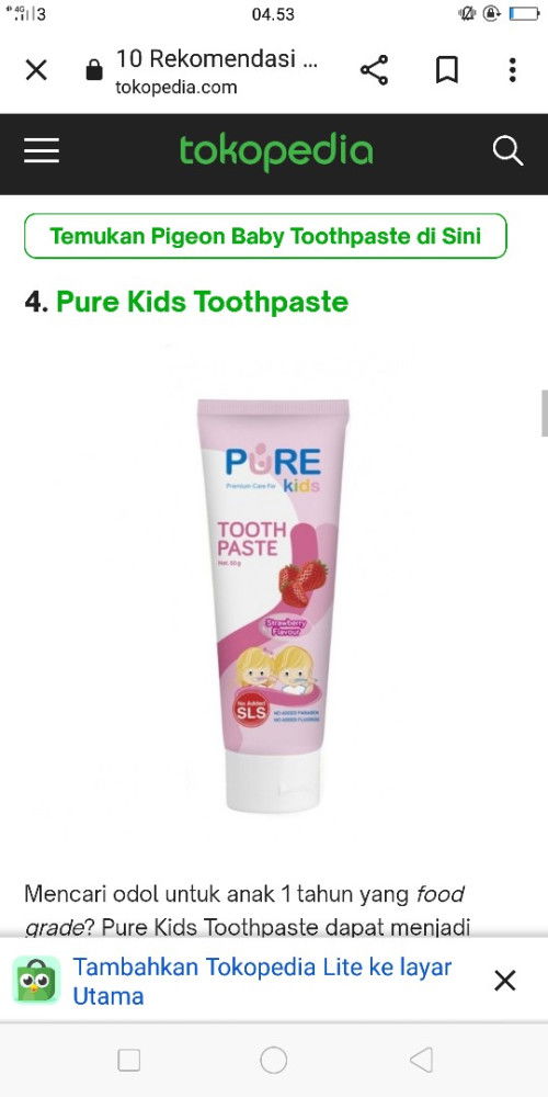 Bun ini aman ga sih buat pasta ggi anak umur 1 th, klo ke telen apa iyh gpp??