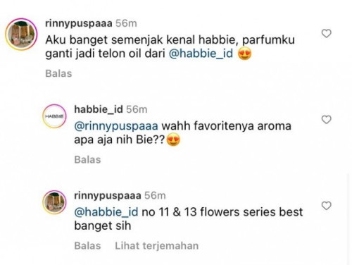 Bun, ada yang pernah cobain telon Habbie? Baca di instagram kok katanya bisa jadi parfum juga yaa?