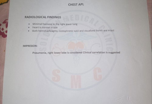 ask lang po ano po kaya ibigsabihin nito eto po kasi yung result sa xray chest ni baby