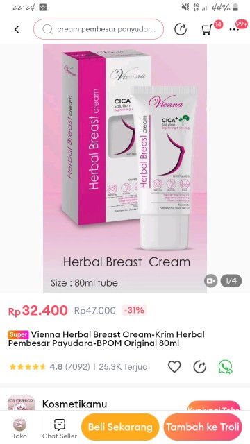 Cream mengencangkan pd