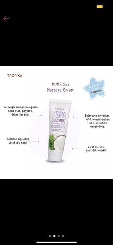 hi ada x mummy yg nak massage cream tropika ni sy tersalah beli dan dah ada pun 😢