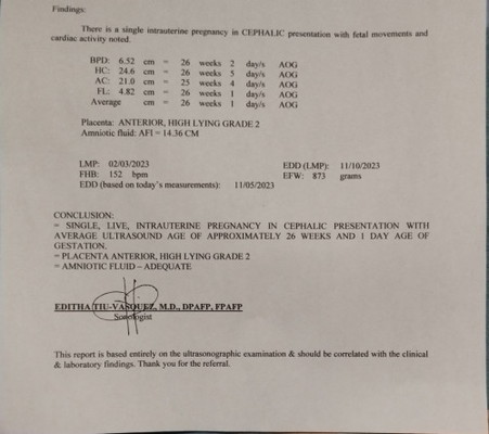 25 weeks and 4 days Ultrasound