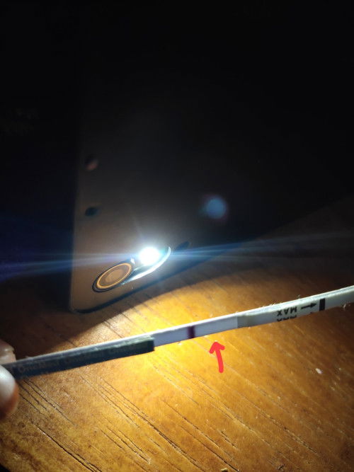 Telat 2 minggu tp masih samar