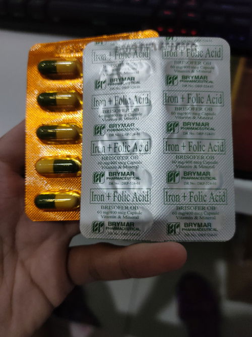 IRON+FOLIC ACID. Binigay po ng midwife sa clinic.
