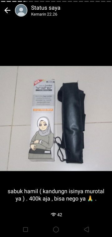 Jual perlengkapan hamil & menyusui