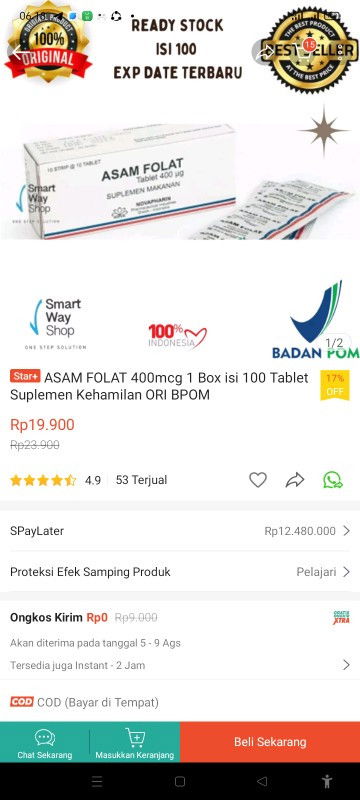 kalsium dan asam folat