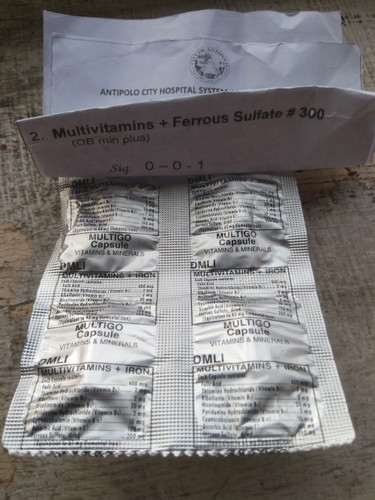 Multivitamins+ferrous sulfate
Multivitamins+iron
Parehas lang ba?