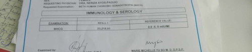 bhcg result