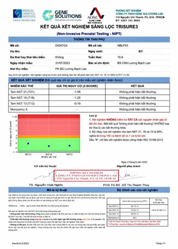 Đọc kết quả nipt