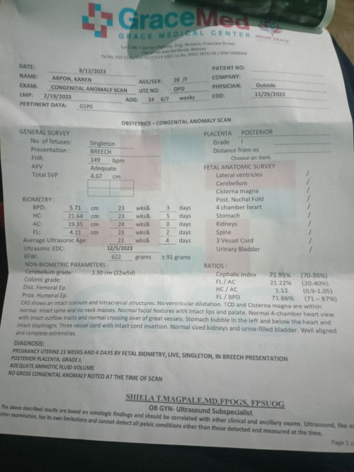 CAS Ultrasound-Gender Reveal