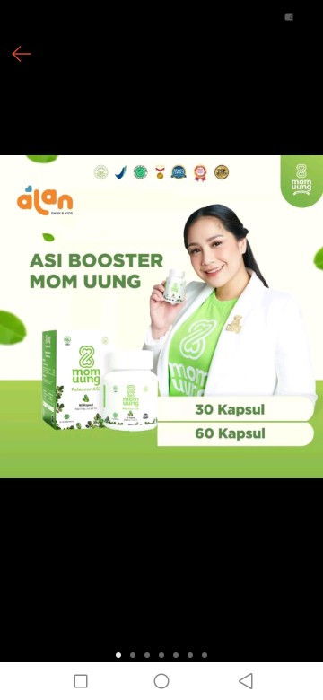 Asi booster
 Bund asi booster dari mom uung ngaruh ga sih?