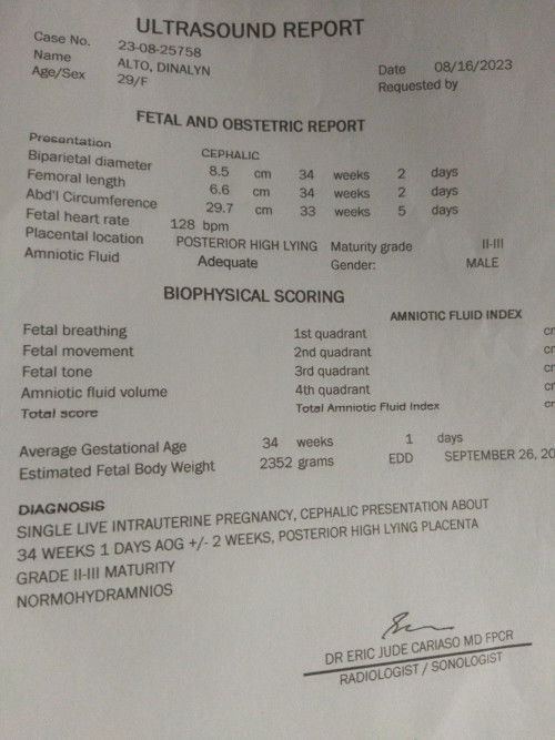 Hello mga mommy..ask ko lang po normal lng po ba ultrasound ko..tia..