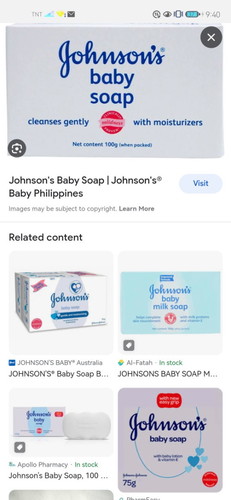 JOHNSON BABY SOAP