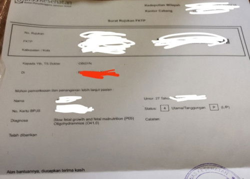 Janin tumbuh lambat, kekurangan gizi