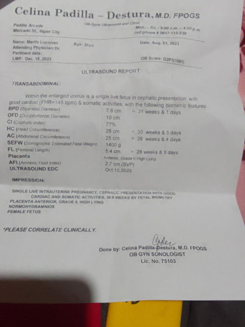 Hi mga mi , tanong ko lang base sa result ng ultrasound ko OCT.10 ang EDC ko pero Yung LMP ko Dec.18