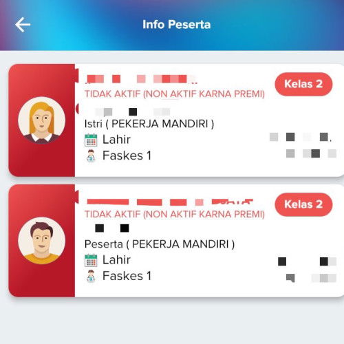 BPJS terlambat bayar sebulan non aktif