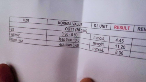 Okay lang po ba yung ganitong results ng OGTT 75grams?
