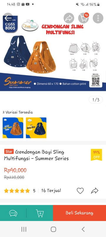 Rekomendasi gendongan