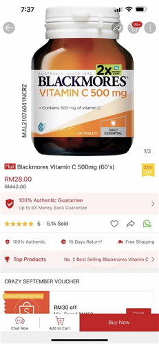 Blackmores vitamin c vs nova