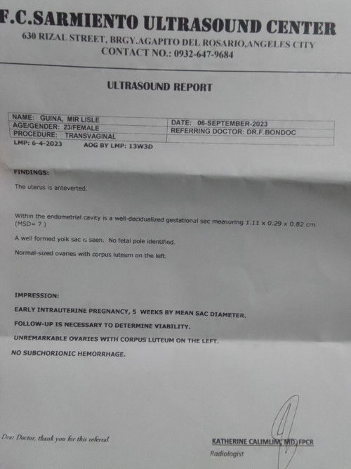 Last mens ko june 4 pero 5weeks palang si baby sa utz ko