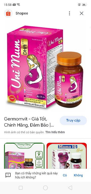 Có mom nào dùng thuốc bổ thai đây lần nào chưa ạ em muốn mua dùng thử ạ