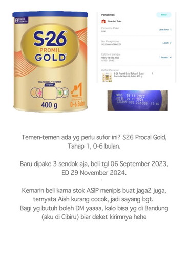 Susu Formula S26 Promil Gold