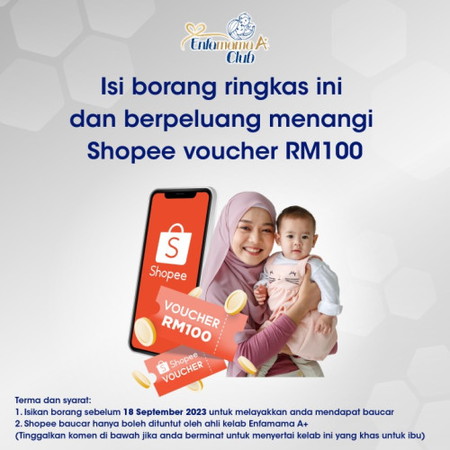 💵💷 Baucar RM100 Untuk Anda Menangi, Parents!