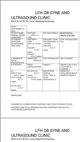 Ok lang po ba ang result Ng ultrasound ko? Ok lang po ba ang laki Ng baby ko? 37 weeks napo ako