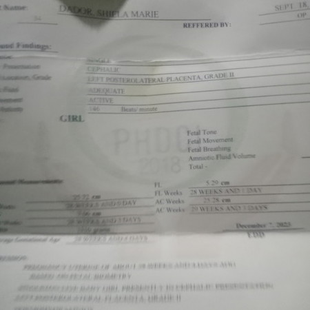 Ano ibg sabihin Ng left cephalic 7 mo's pregnant po