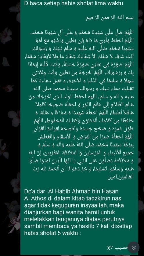 Amalan agar janin kuat dan tidak keguguran insyaallah
