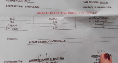 Ogtt result 
Hi mga miiii . Ask ko lang kung normal lang ung result ko .?  Thank you 😊❤️