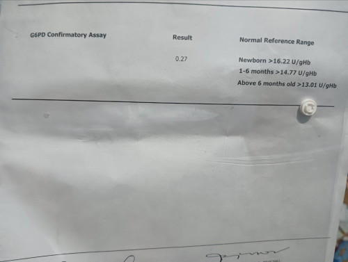 G6PD CONFIRMATORY