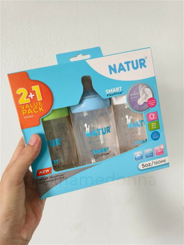 ขวดนม Natur คอกว้าง 5 oz.
จุกนม Smart FlexiFlow