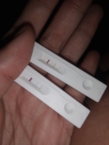 Hello po last regla ko po sep 3 and nag pt po ako octb10&11 ito po ang result