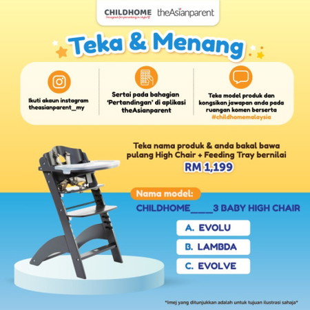 Hadiah Menarik Bulan Oktober Ini! Jom Teka & Menang Kerusi Makan Bayi!