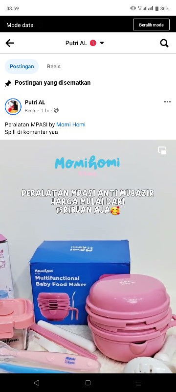 Bun yang butuh peralatan MPASI dll
Bisa cek profil FB aku
https://www.facebook.com/profile.php?id=10