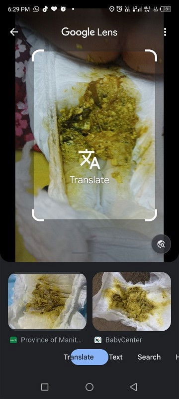 Normal ke najis bayi mcm ni