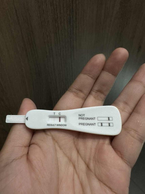 Clear & blue digital not pregnant, tetapi dip n tell garis samar2🥹