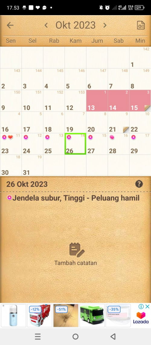 Implantasi atau haid