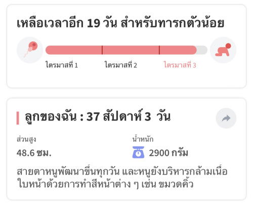 ใกล้จะคลอดแล้วค่ะ