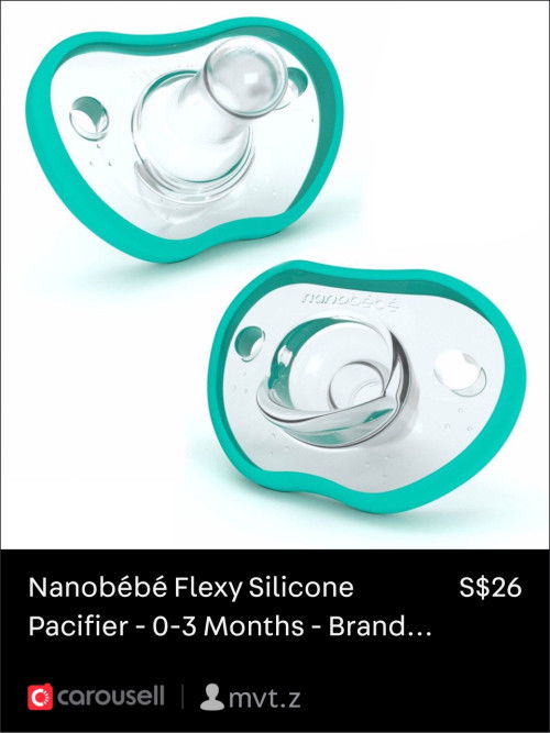 Nanobébé Flexy Silicone Pacifier - 0-3 Months - Brand New and Unused